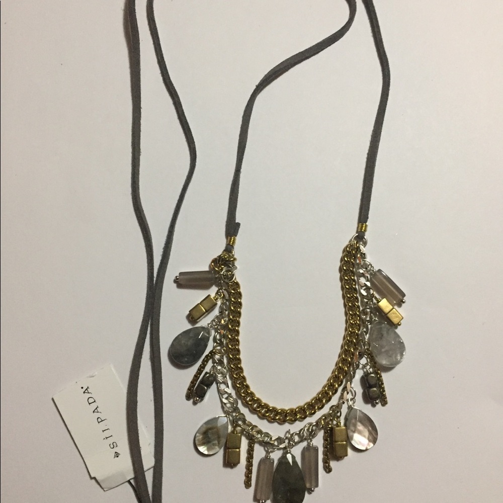 Silpada leather necklace long